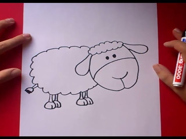 Como dibujar una oveja paso a paso | How to draw a sheep
