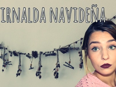 DIY | Decora tu cuarto : guirnalda natural | Vlogmas #8