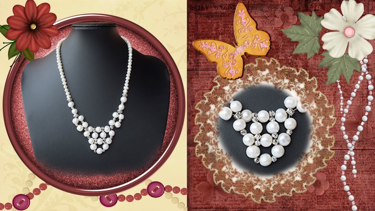 DIY Manualidades bisuteria - collares - collares de perlas