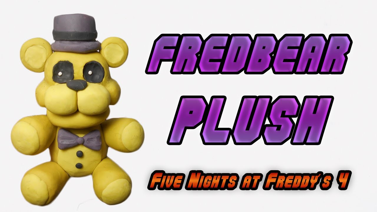 FNaF 4 | Fredbear Plush Clay Tutorial | Plastilina