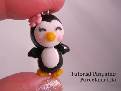 Pinguino en Porcelana Fria