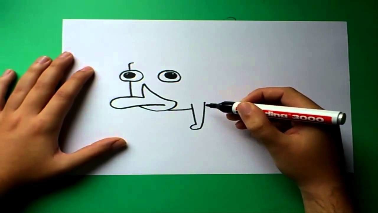 Como dibujar a Perry el ornitorrinco paso a paso - Phineas y Ferb | How to draw Perry the platypus