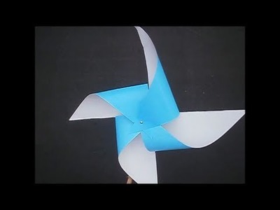 Como se hace un molino de viento de papel