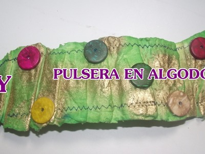 DIY PULSERA EN PASTA DE ALGODÓN FLEXIBLE