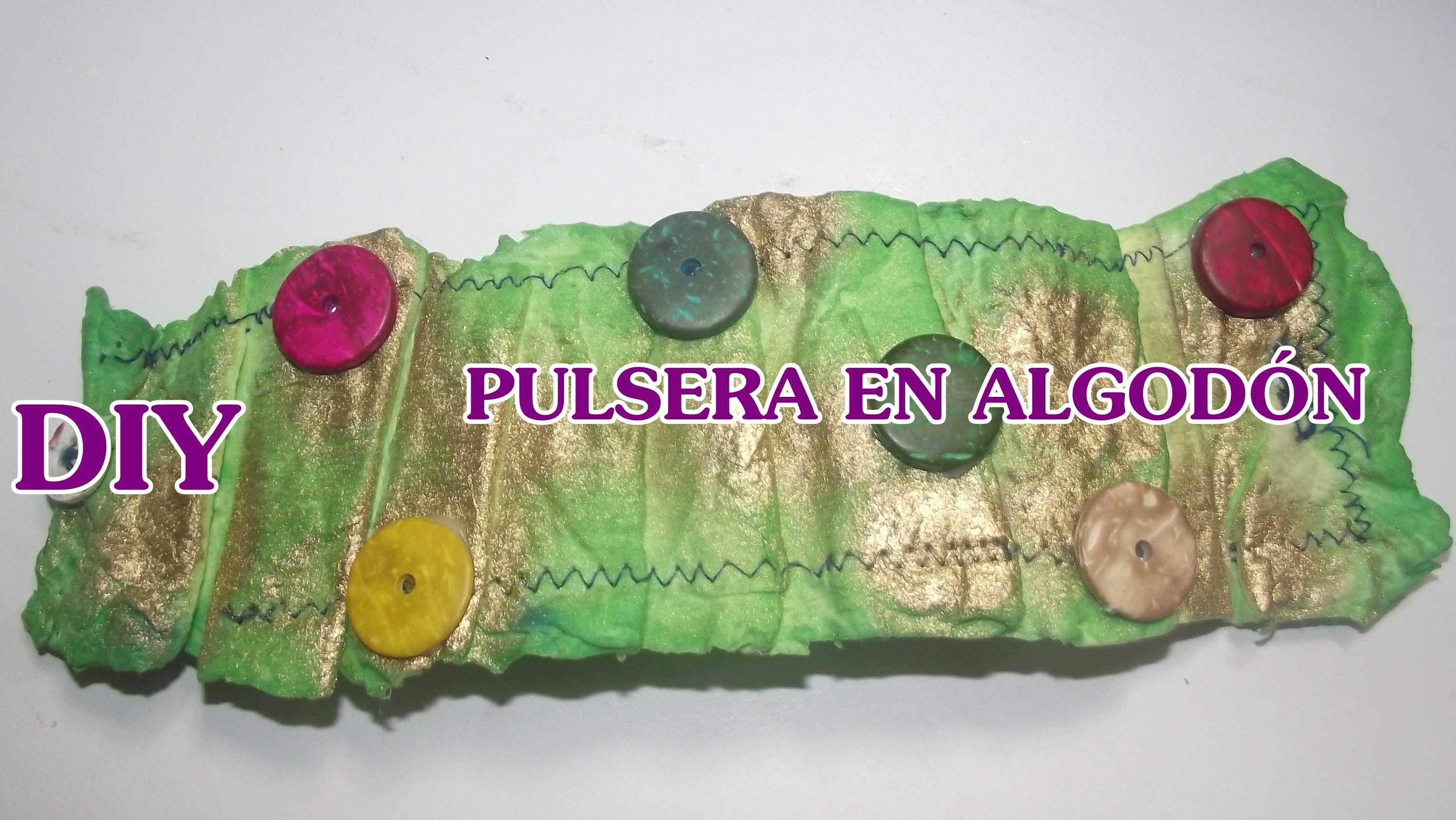 DIY PULSERA EN PASTA DE ALGODÓN FLEXIBLE