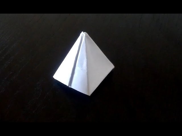Pirámide de papel - Papiroflexia - Origami