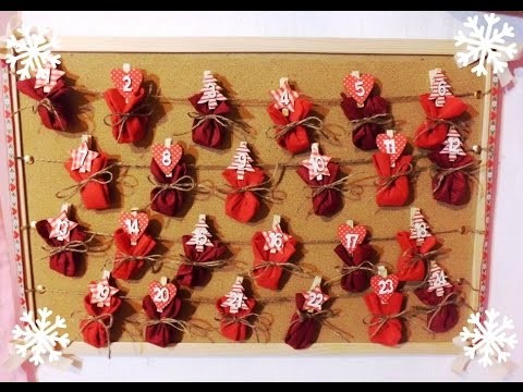 CALENDARIO DE ADVIENTO DIY - MANUALIDADES PARA NAVIDAD