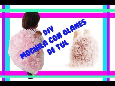 DIY.Mochila de Tul.Inspiración de Pinterest