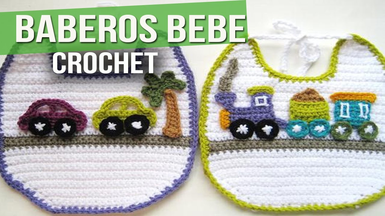 Baberos de bebe Tejidos a Crochet ( Ideas e imagenes )