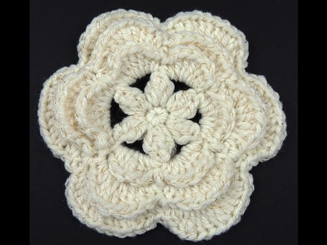 Crochet : Flor # 6