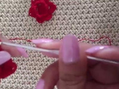 Flor Estrellita tejida a crochet