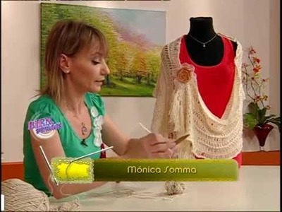 Mónica Somma - Bienvenidas TV - Teje en Crochet una Pashmina.