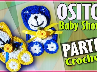 OSITO Parte 2 - Recuerdo Baby Shower - Tejido a Crochet