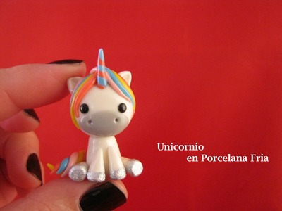 Unicornio en Porcelana Fria. Cold Porcelain