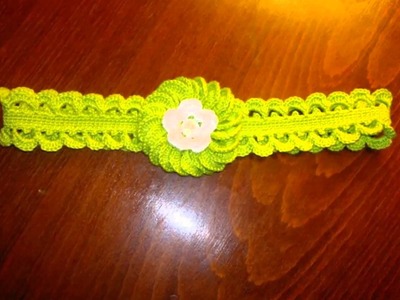 Vinchas tejidas a crochet para bebe
