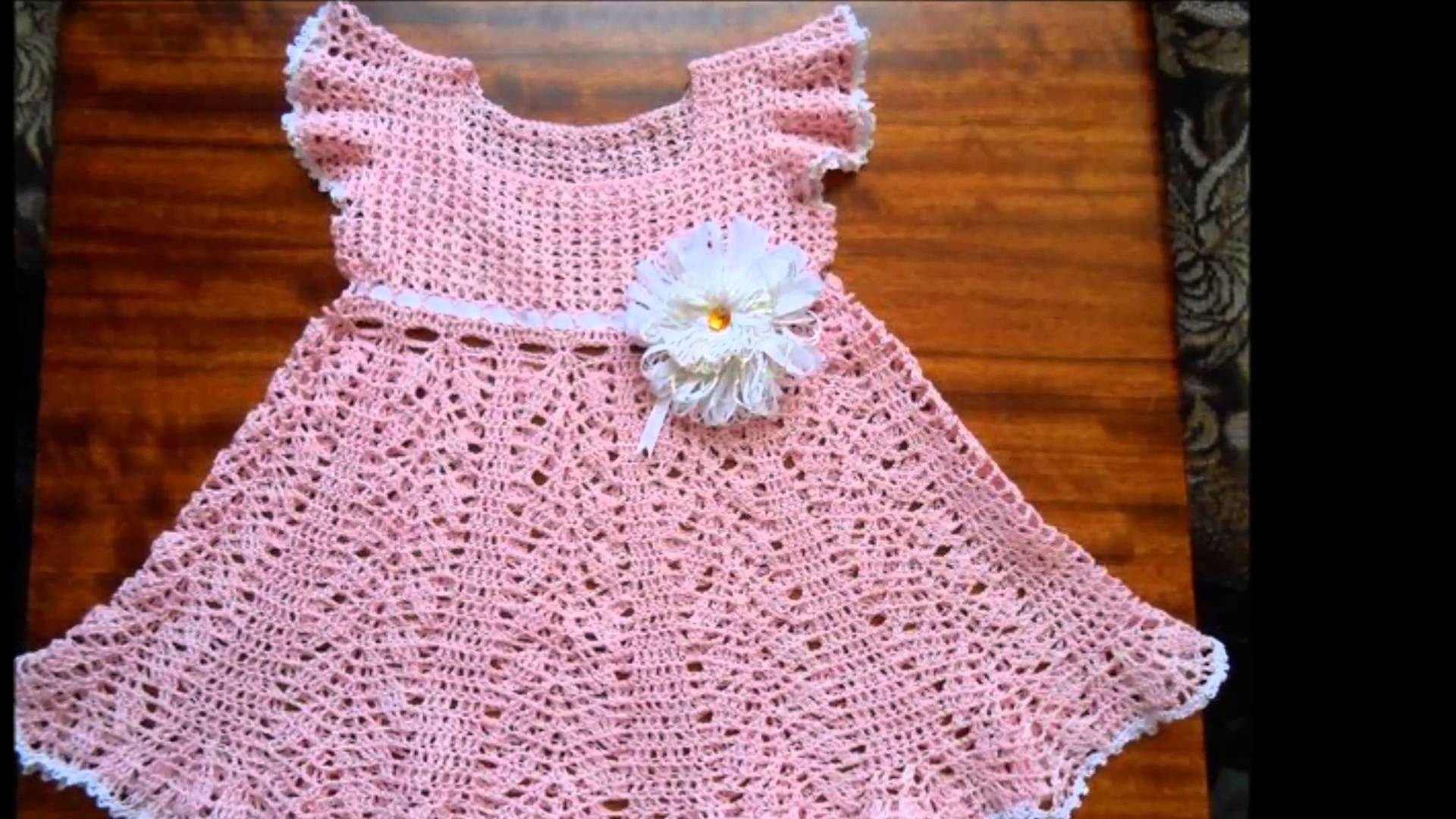 Faciles vestidos a crochet para niñas