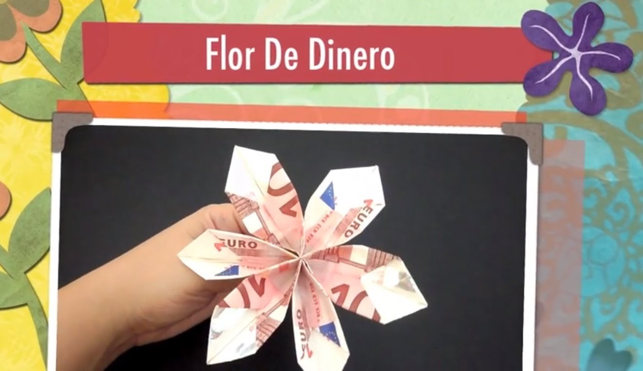 Flor de billete - origami