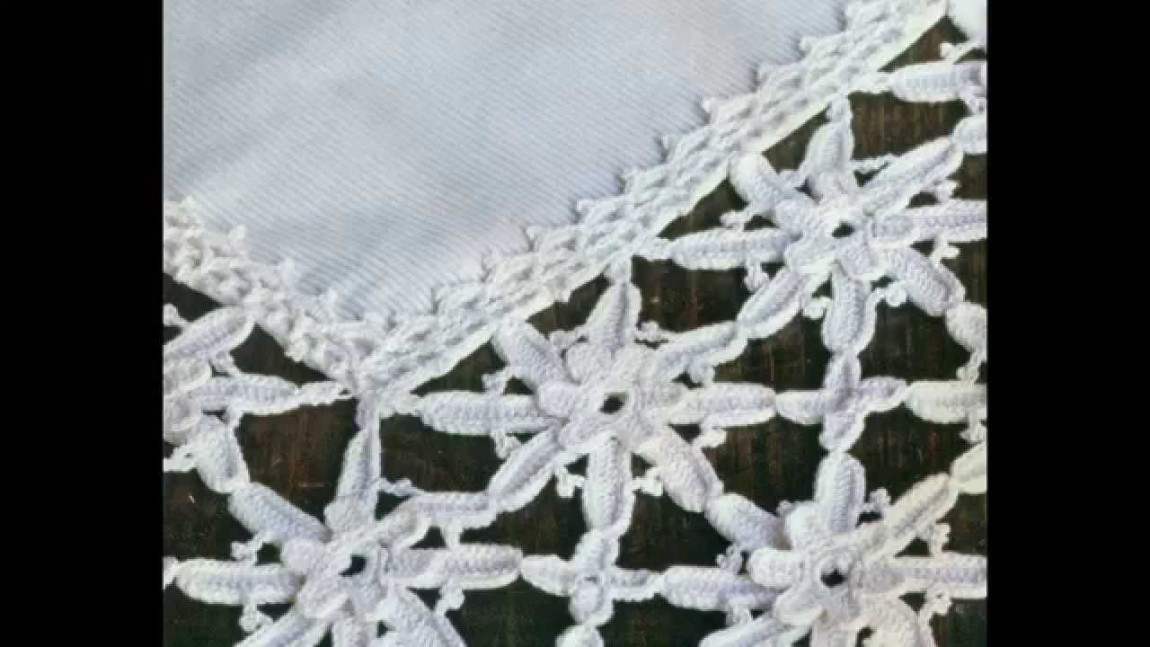 Patrón Para mantel con Flores a Crochet