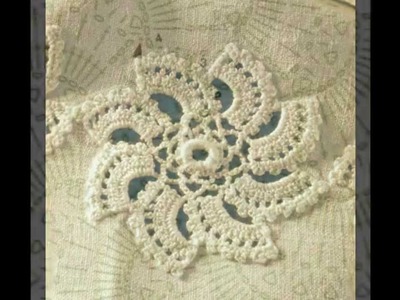 Patrón Para Mantel Con girándulas a Crochet
