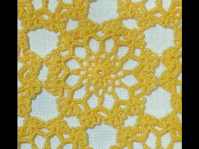 Patrón Para Tejer Tapetes Amarillos a Crochet