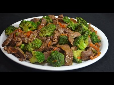 Carne con Brocoli.  Rica comida China