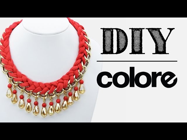 DIY Collar Trenzado con Cadena y Cristal | Colore Accesorios