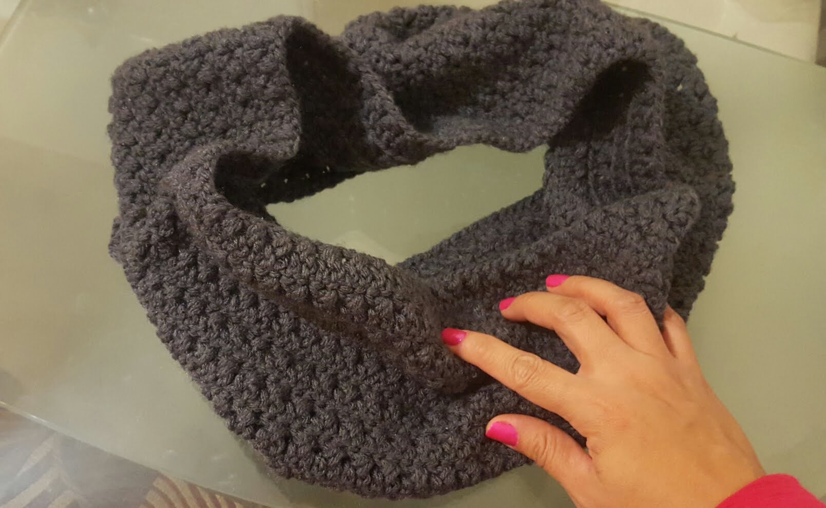 Bufanda tubo o circular en crochet ( ganchillo )
