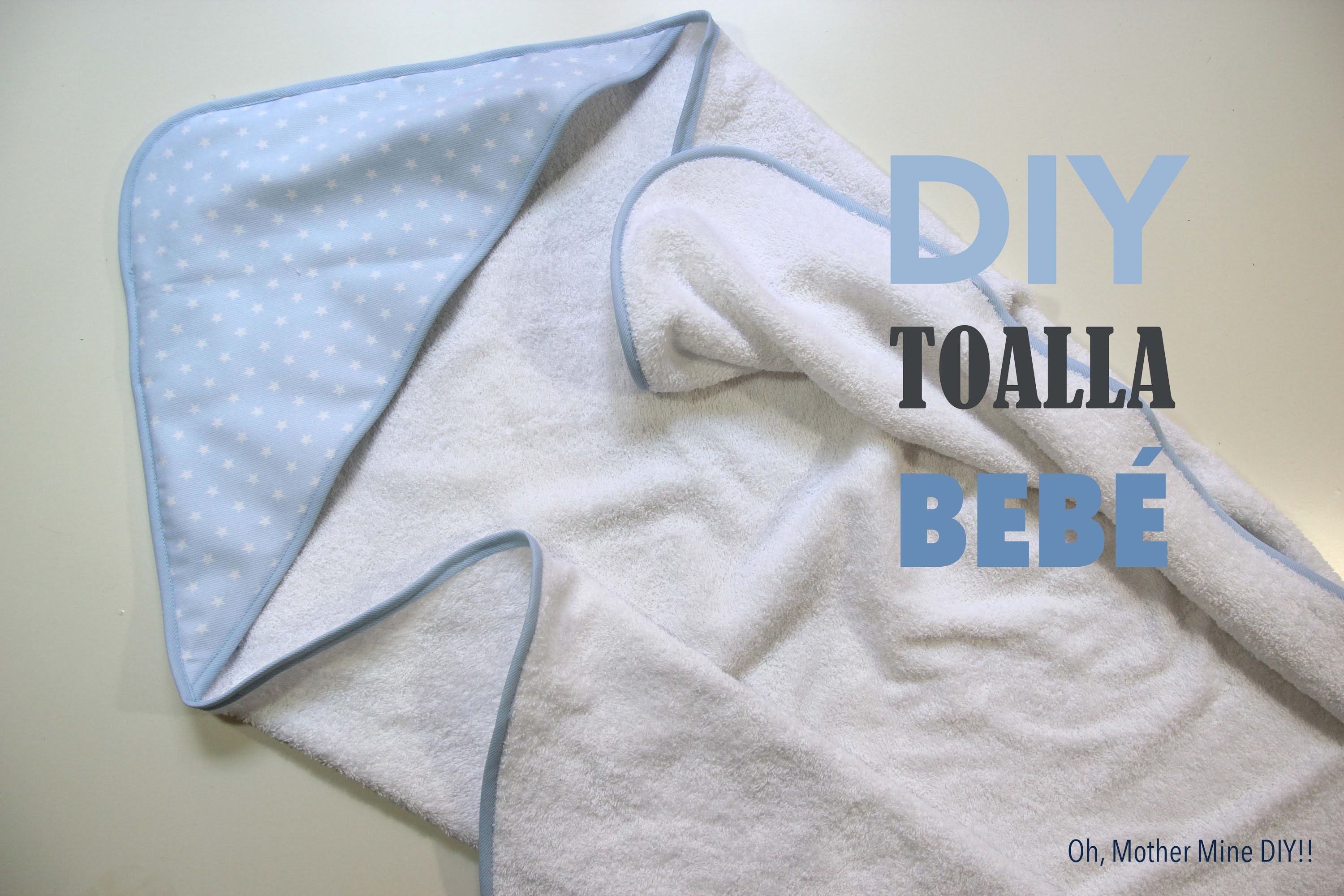 DIY Canastilla bebe: Tutorial de toalla con capucha