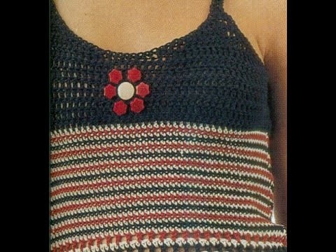 Patrón Para Tejer Blusa Con Tirantes a Crochet