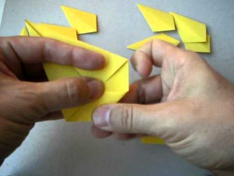 Pokemon origami. Pikachu.