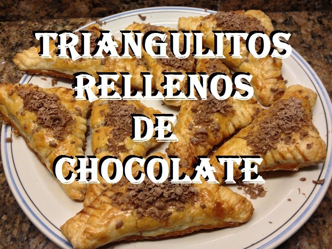 TRIANGULITOS RELLENOS DE CHOCOLATE