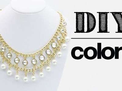 DIY Collar Cadena, Perla y Octagonal | Colore Accesorios