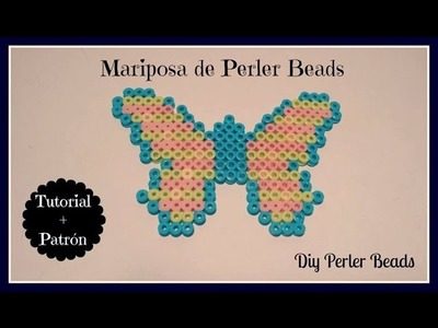 ☆ DIY: Mariposa de Perler Beads (Hama Beads). es.Pandahall.com ☆