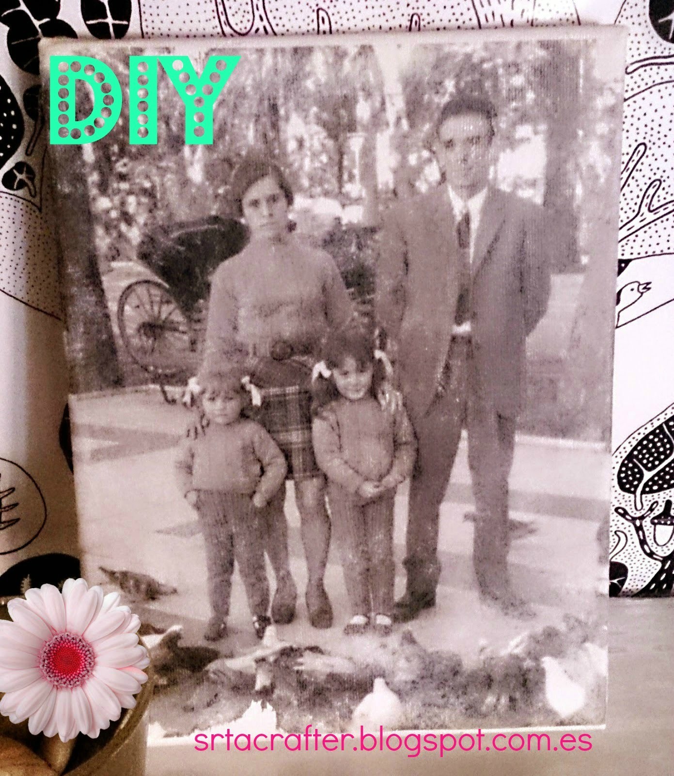 DIY Transferencia de foto (Foto transfer Potch).How to Transfer a Photo to Canvas tutorial