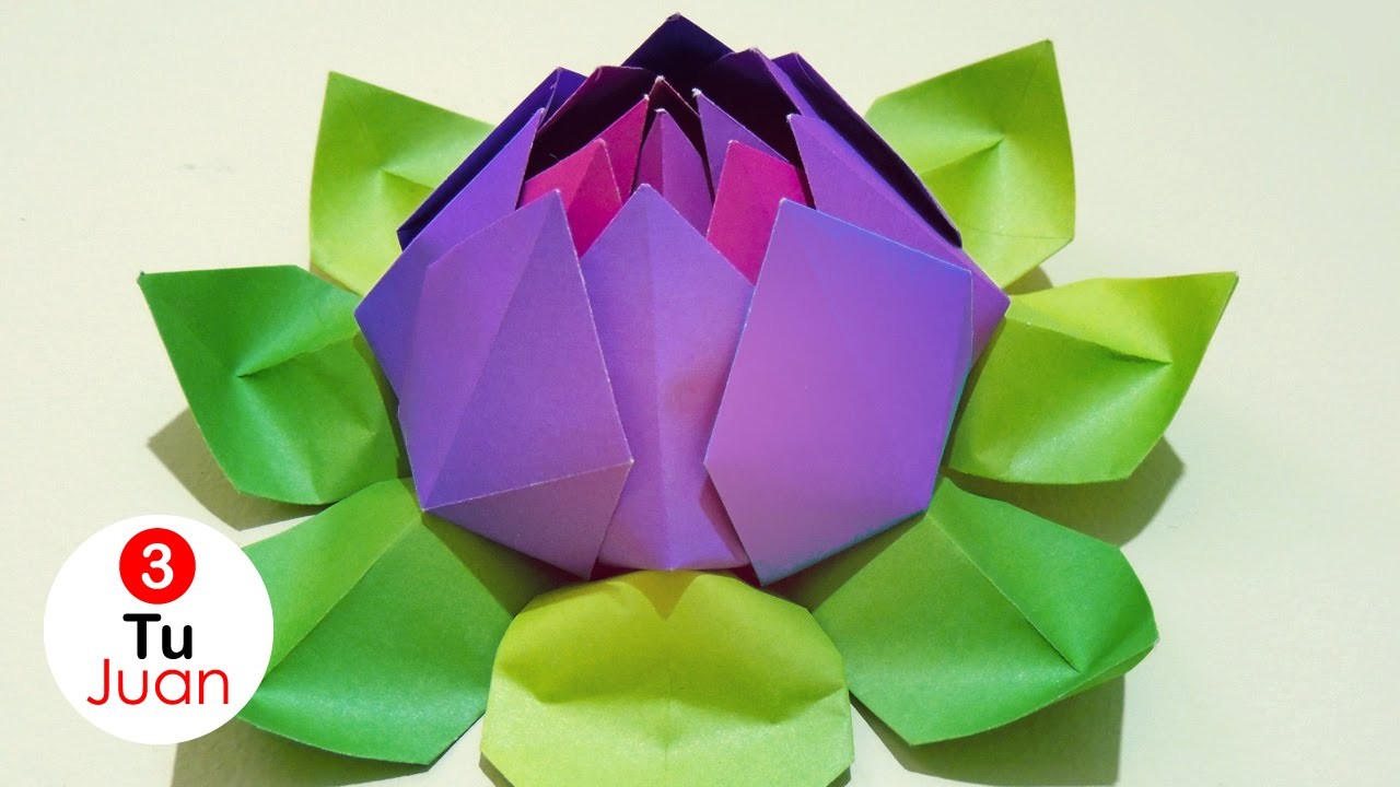 Flores de Papel - Loto | Origami - DIY