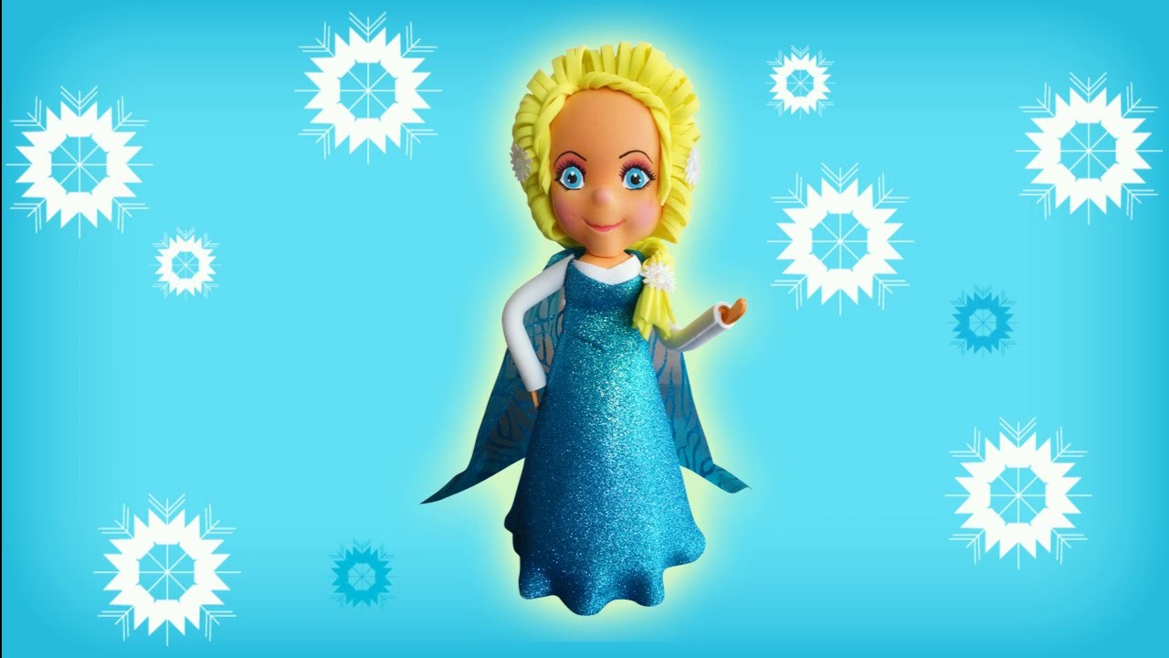 Fofucha Elsa Frozen | Curso de Foamy | Manualidades queternura.com