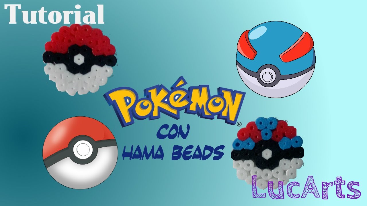 Pokémon Tutorial: Pokéball y Superball con Hama.Perler Beads