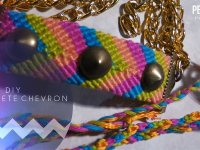 DIY BRAZALETE CHEVRON.