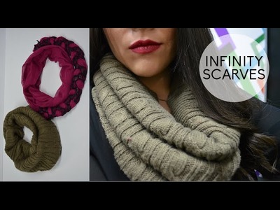 DIY - Bufandas infinita. Infinity Scarf. Facilísimas | Karen Rios
