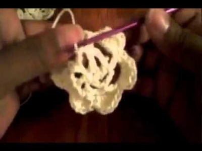 Flor sencilla en un solo color -Tutorial de tejido crochet