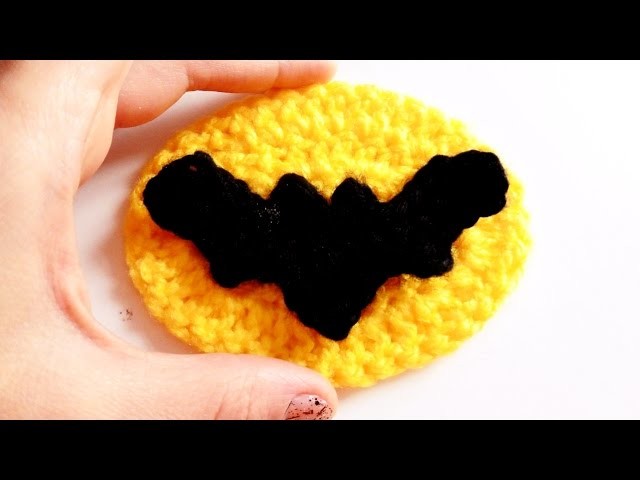 Murcielago a Crochet (Logo Batman) | How to crochet a BAT applique