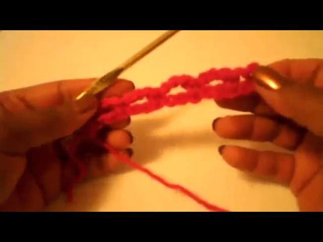 Cintillo sencillo (punto de red) -Tutorial de tejido crochet