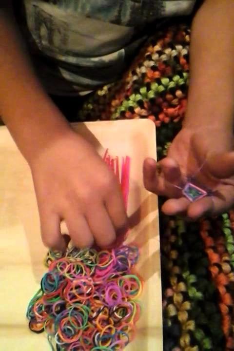 Como de corar ganchillo  con ligas de goma i pulse