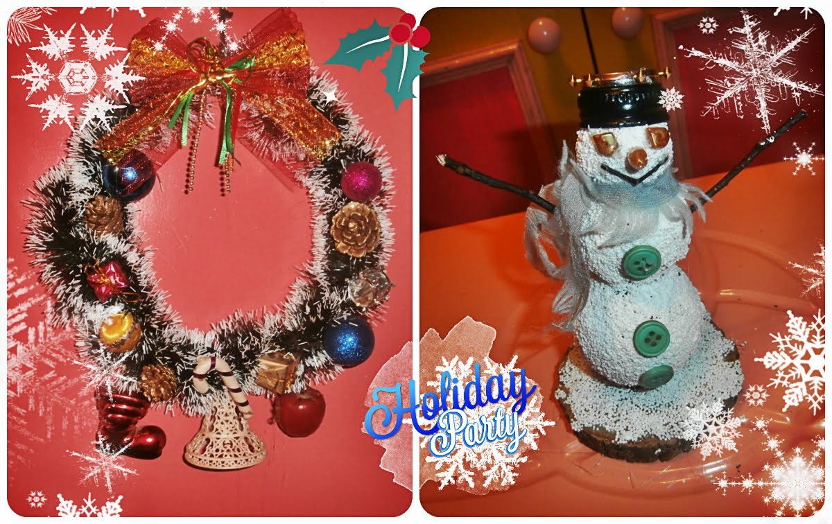 DIY-Christmas wreath and Snowman. Bozicni venac i snesko. Corona de navidad y muñeco de nieve
