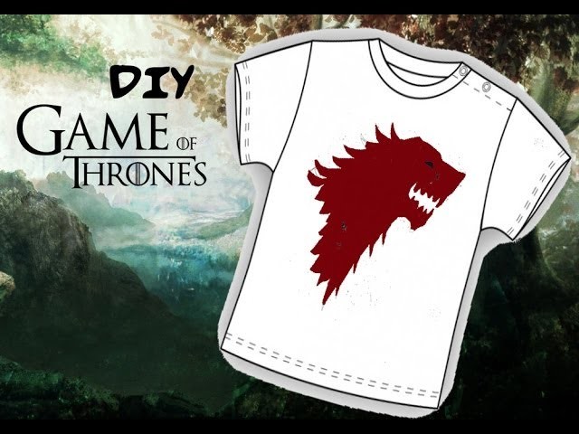 Game of Thrones DIY - Stark T-shirt