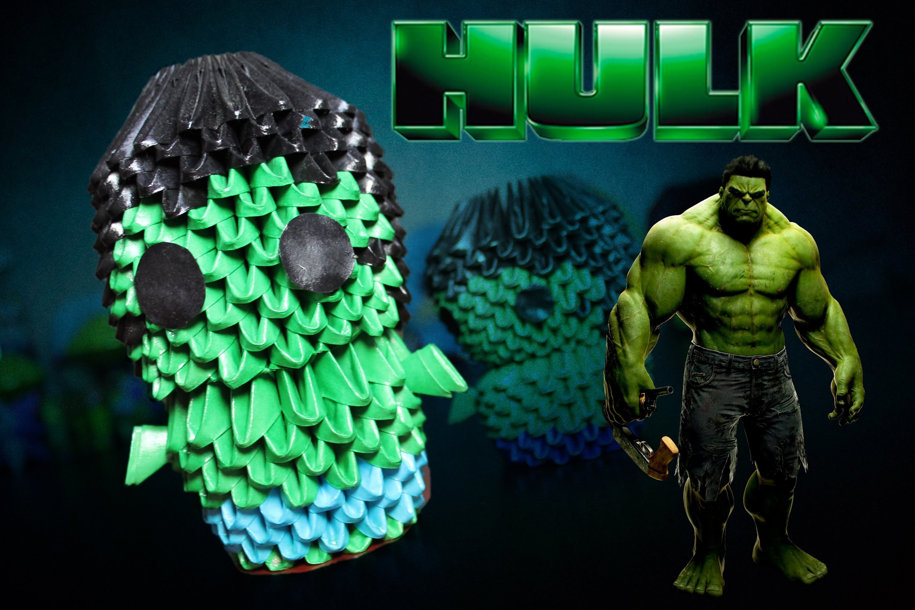 Hulk 3D Origami | Pekeño ♥