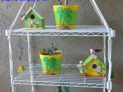 Manualidades de Decoracion de Casita de pajaros (Decorate your birdhouse)