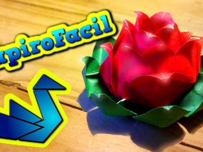 Origami Facil || Como hacer una flor de loto origami 3D