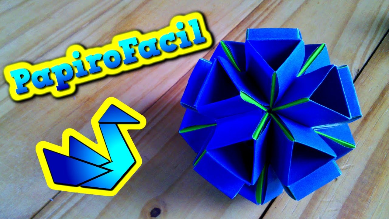 Origami Modular || Como hacer una esfera origami de triangulos