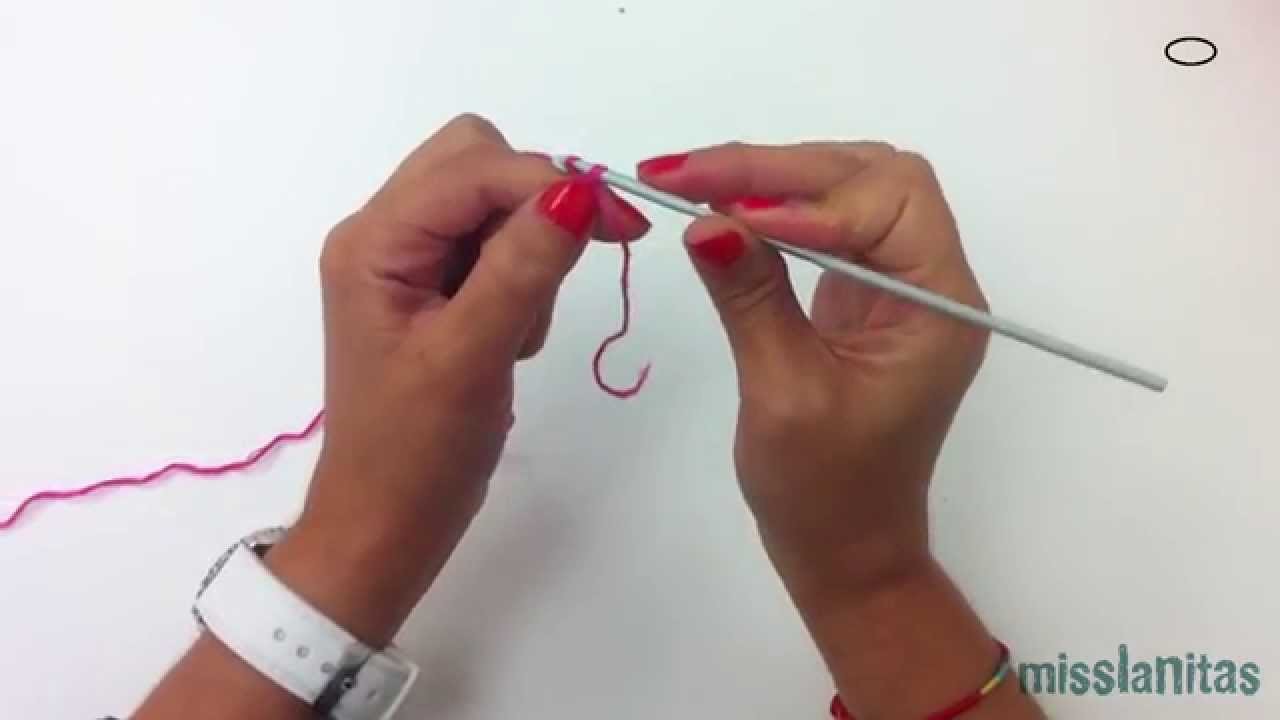 Punto de cadeneta en ganchillo - Misslanitas